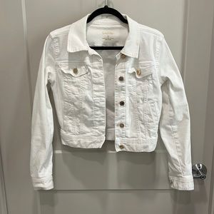 Iilly Pulitzer white denim jacket
